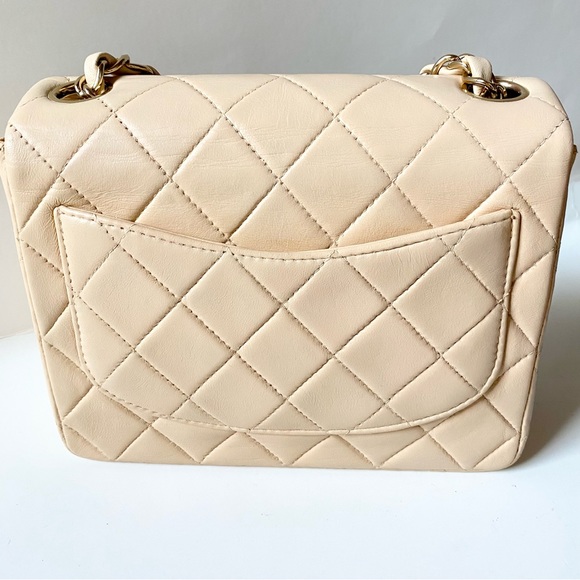 CHANEL GOLD PLATED MINI SQUARE FLAP❤️ - Picture 3 of 17